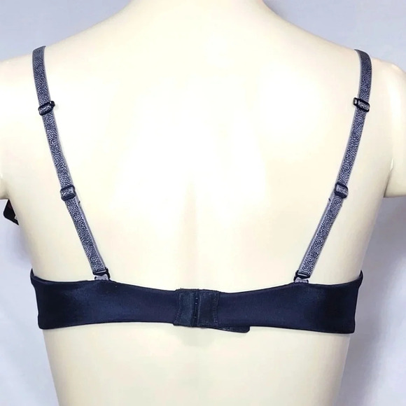 34C Lily Of France 2177200 Extreme U-Plunge UW Bra Black NWT - Picture 4 of 9